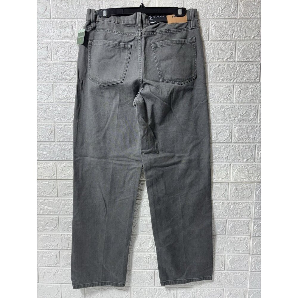 New With Tags - RSQ Jeans 31x32 Gray Straight Regular Fit Pants - Picture 2 of 7